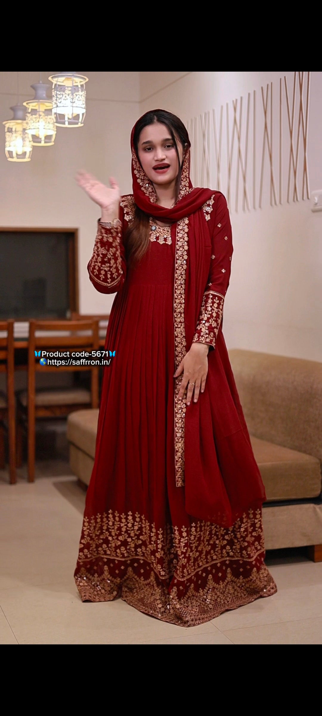 Gown and Duppatta