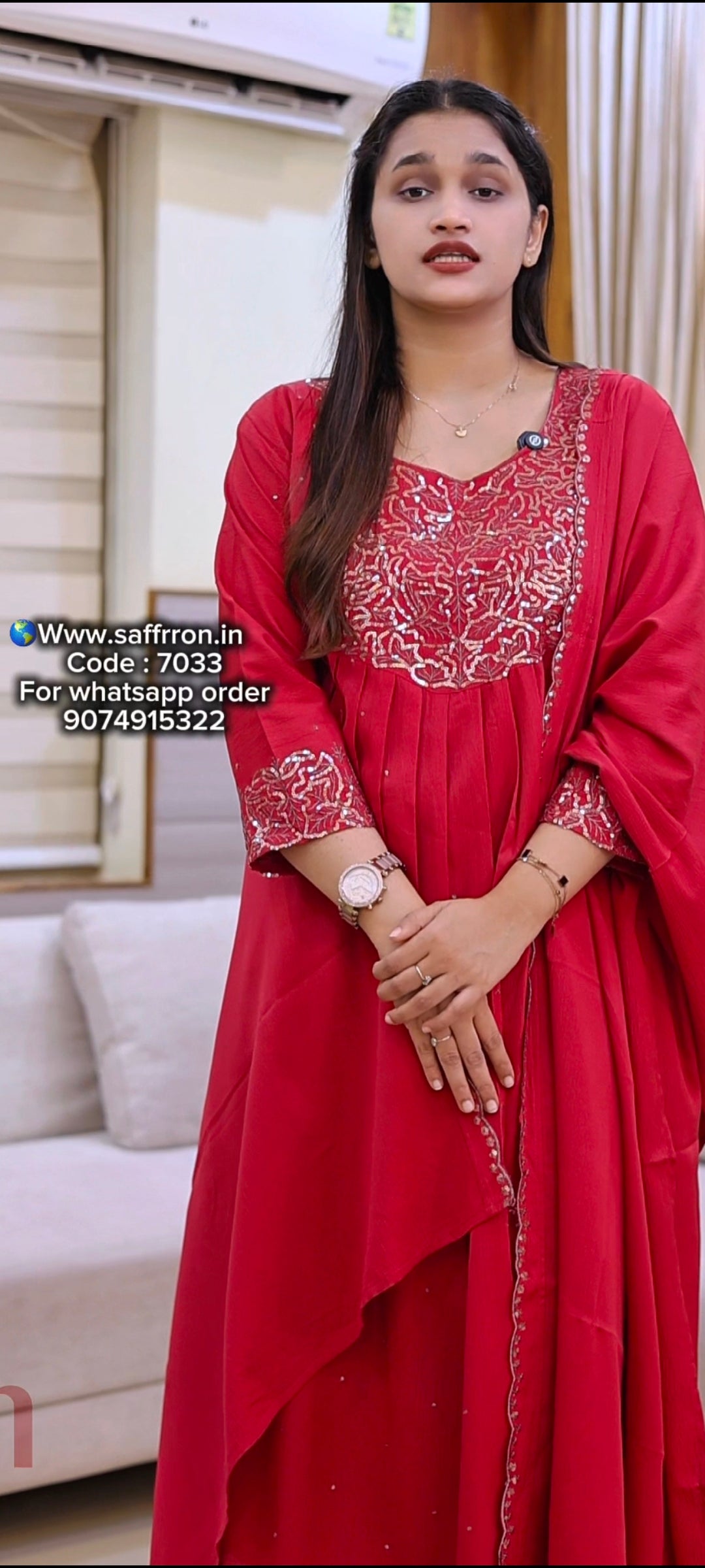 Saffrron 7033 stylish men's wristwatch with a round dial and metal band, displayed on a neutral background.